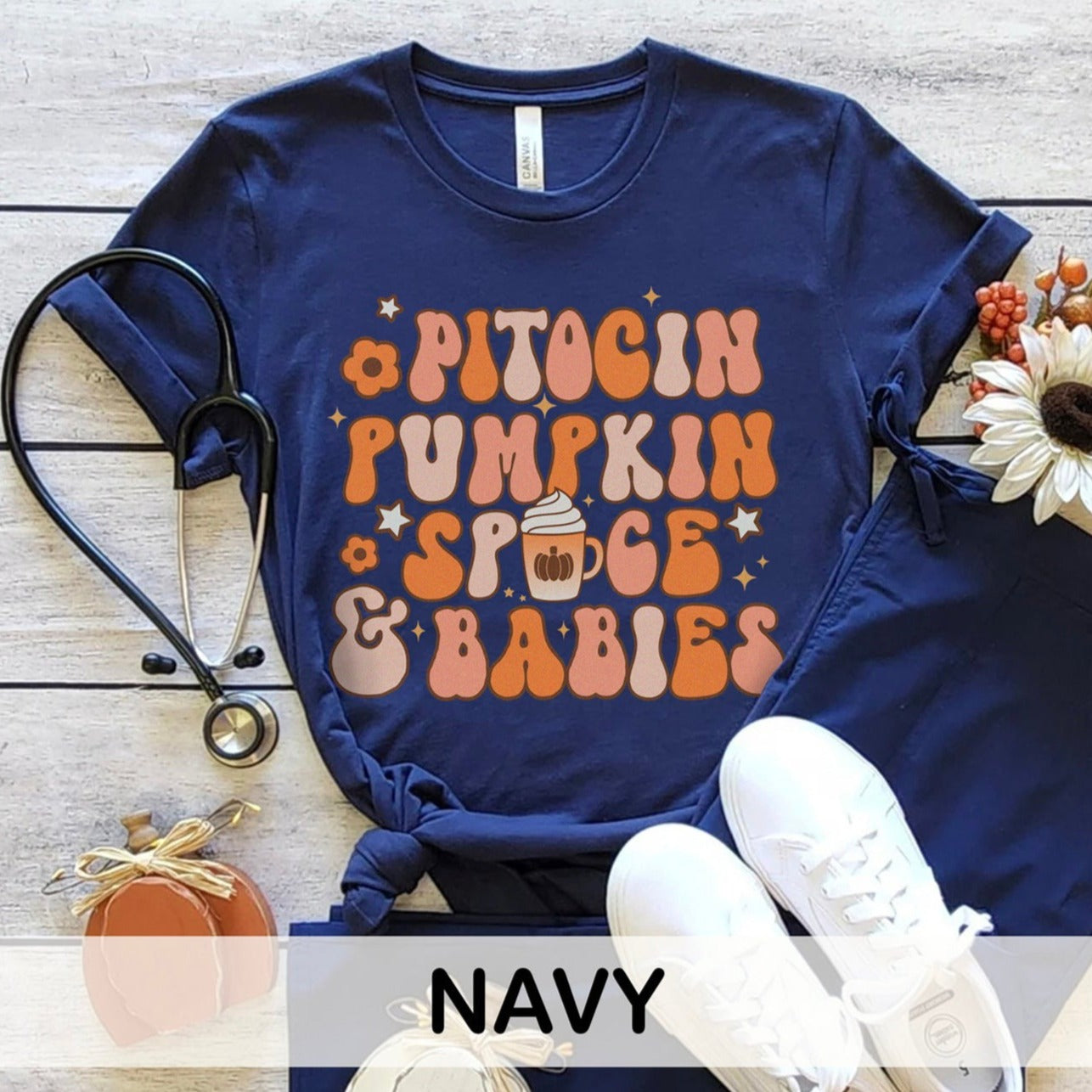 Pitocin, Pumpkin Spice & Babies T-Shirt