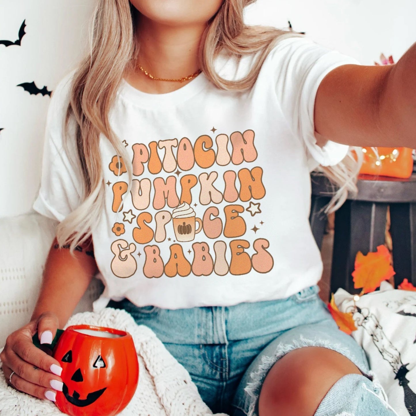 Pitocin, Pumpkin Spice & Babies T-Shirt