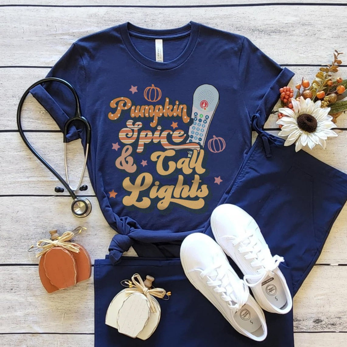 Pumpkin Spice & Call Lights T-Shirt