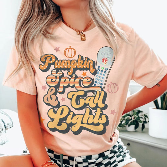 Pumpkin Spice & Call Lights T-Shirt
