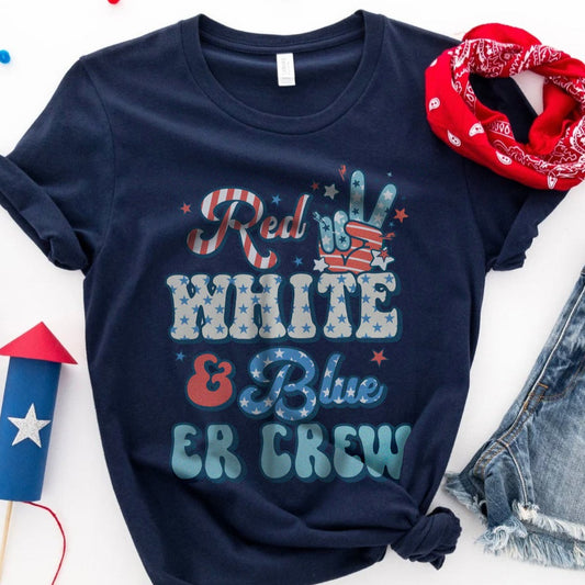 Red, White & Blue ER Crew T-Shirt