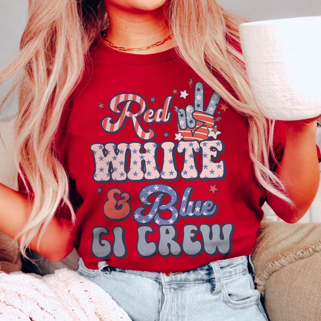 Red, White & Blue GI Crew T-Shirt