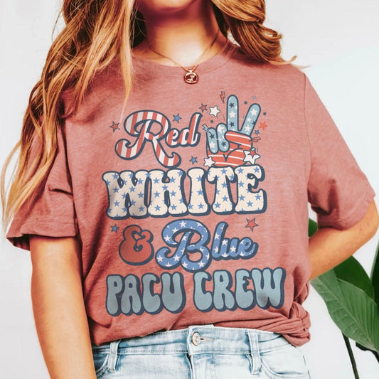 Red, White & Blue PACU Crew T-Shirt