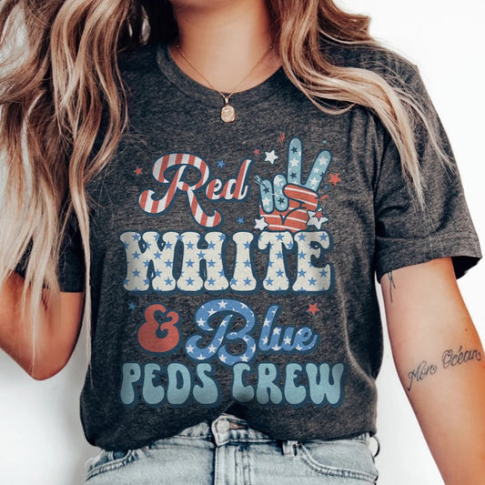 Red, White & Blue Peds Crew T-Shirt