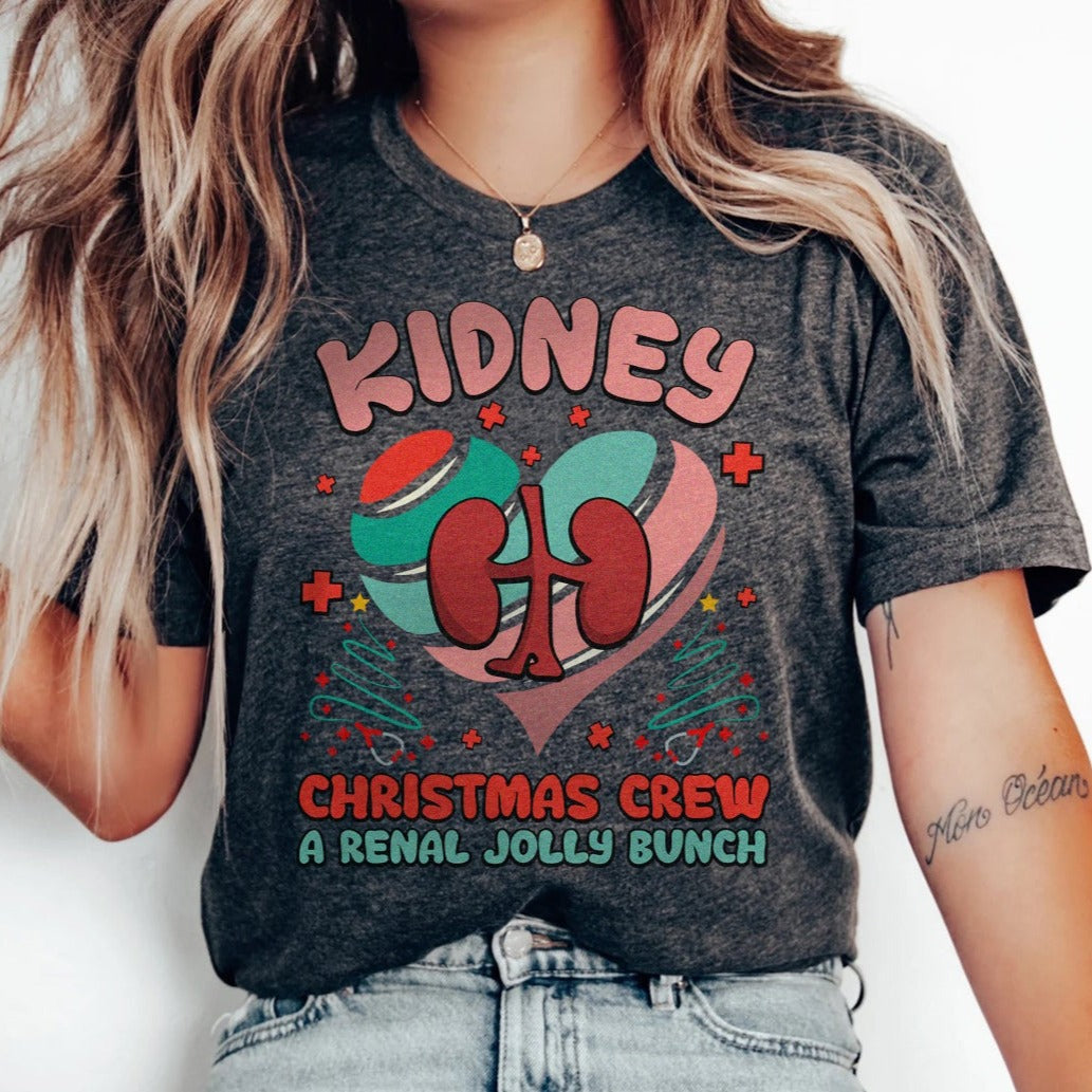 Kidney Christmas Crew T-Shirt