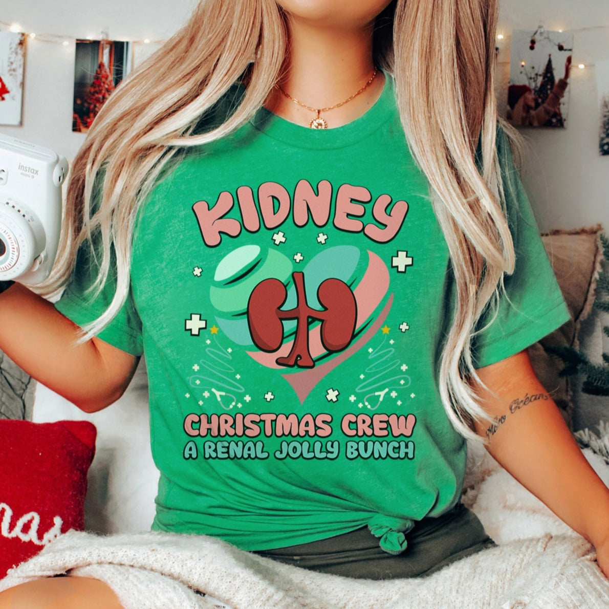 Kidney Christmas Crew T-Shirt