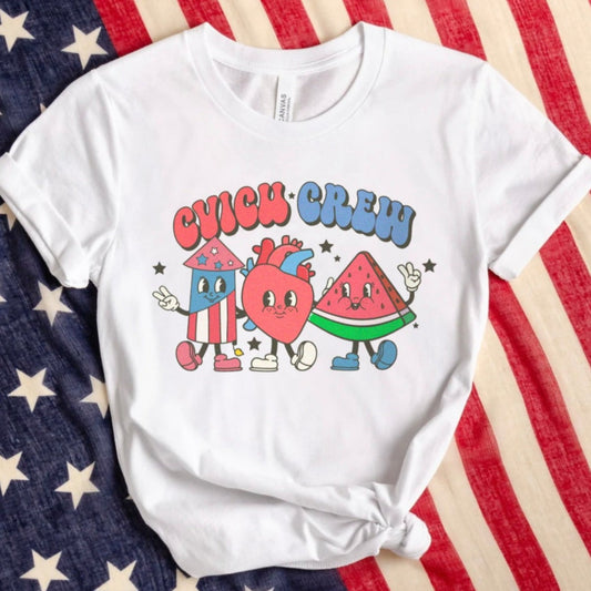 Retro CVICU Crew July 4th T-Shirt