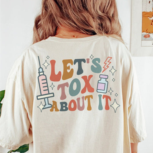Retro Let's Tox About It (Back Design) T-Shirt