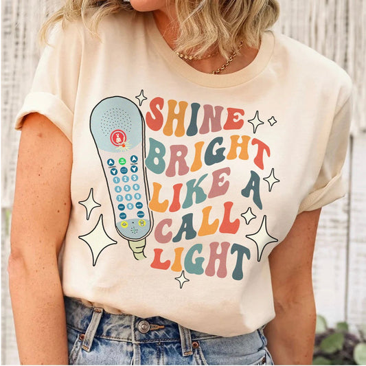 Retro Shine Bright Like a Call Light T-Shirt