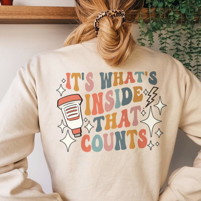 Retro It's What's Inside That Counts Sweatshirt