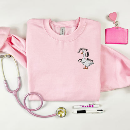 Embroidered Certified Silly Goose Sweatshirt
