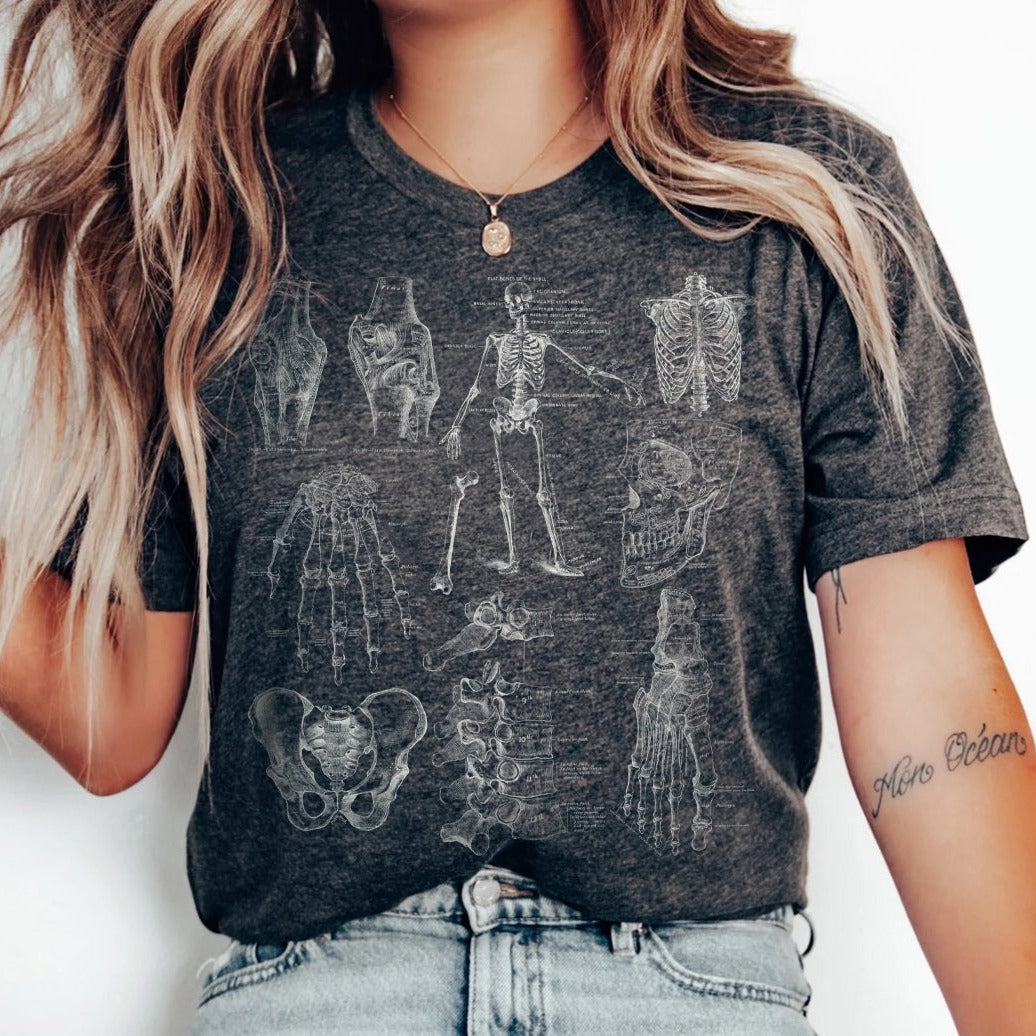 Vintage Skeletal Anatomy T-Shirt