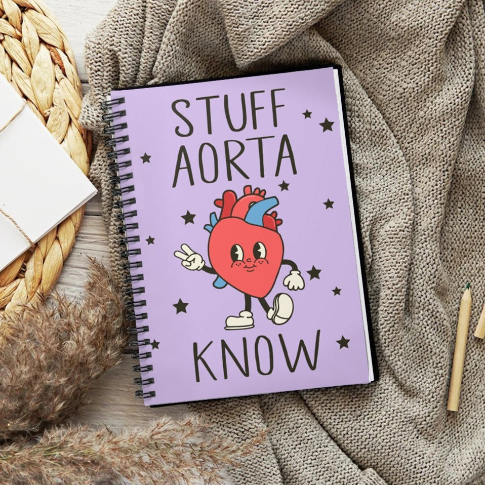 Stuff Aorta Know Spiral Notebook