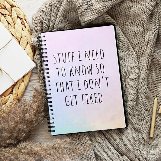 Stuff I Need to Know Spiral Notebook