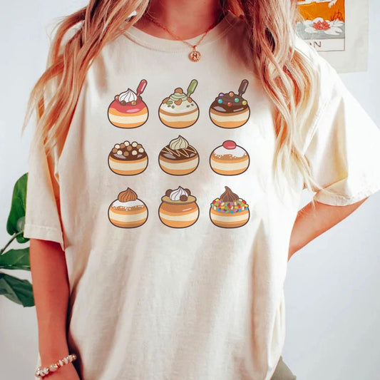 Sufganiyot in a Row T-Shirt