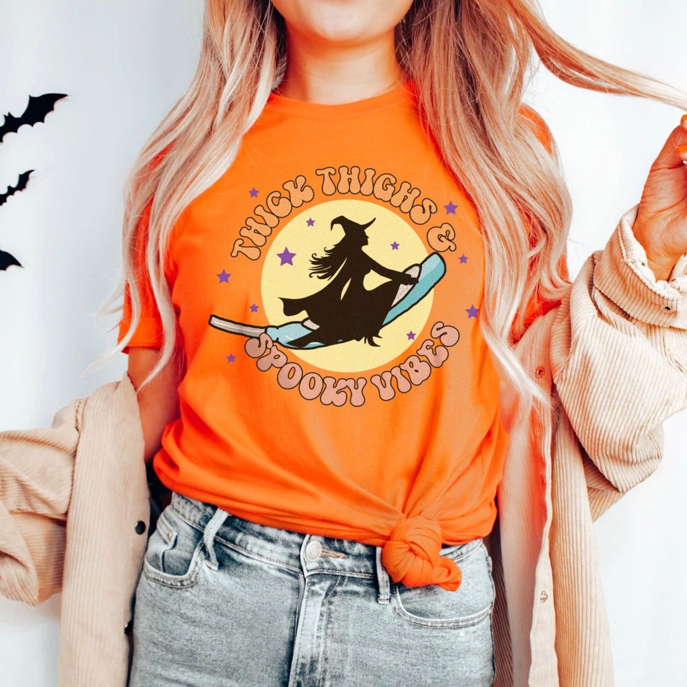 Thick Thighs and Spooky Vibes T-Shirt