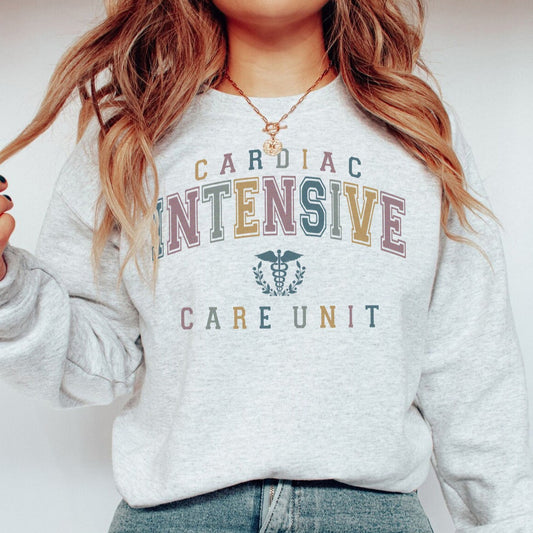 Colorful Varsity Cardiac ICU Sweatshirt