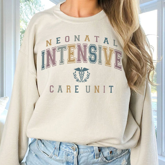 Colorful Varsity Neonatal ICU Sweatshirt