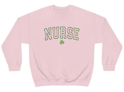 Varsity Nurse St Patricks Day Sweatshirt