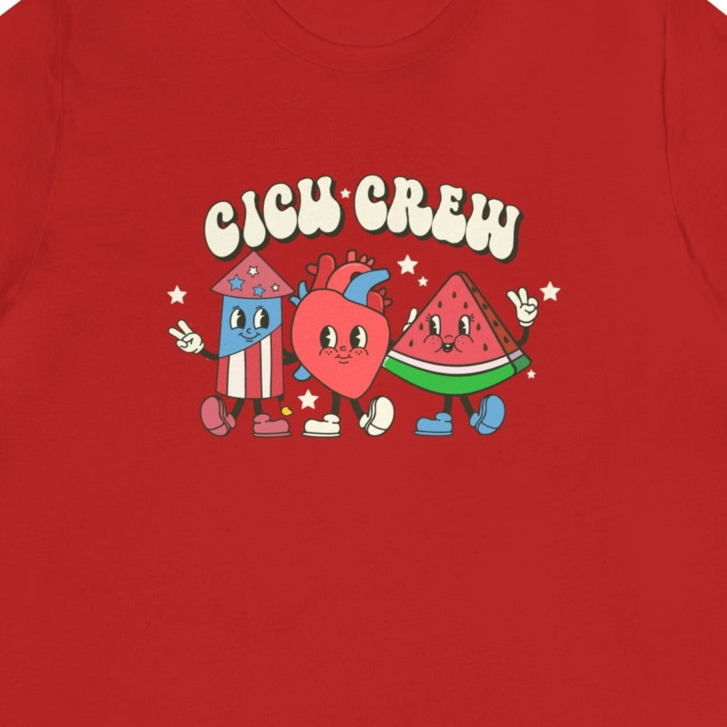 Retro CICU Crew July 4th T-Shirt