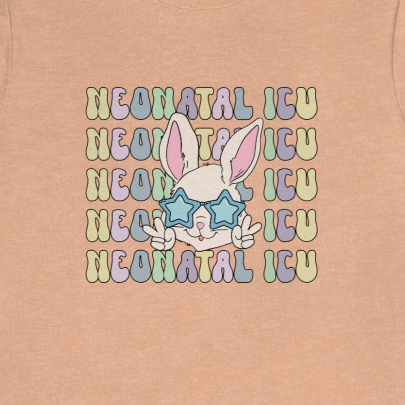 Retro NICU Easter Bunny T-Shirt