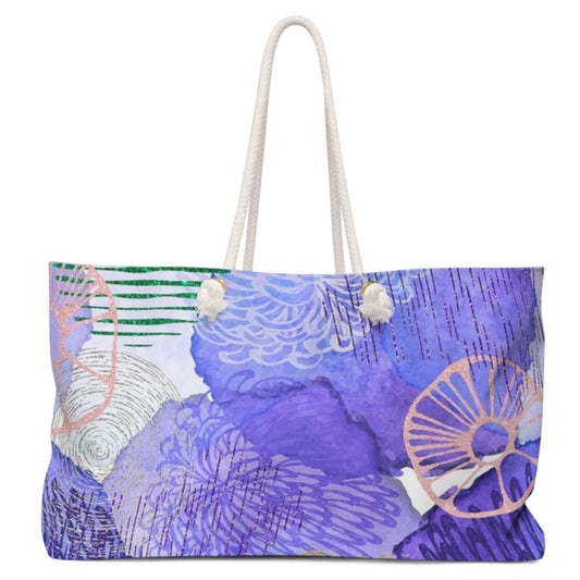 Abstract Purple Weekender Tote Bag
