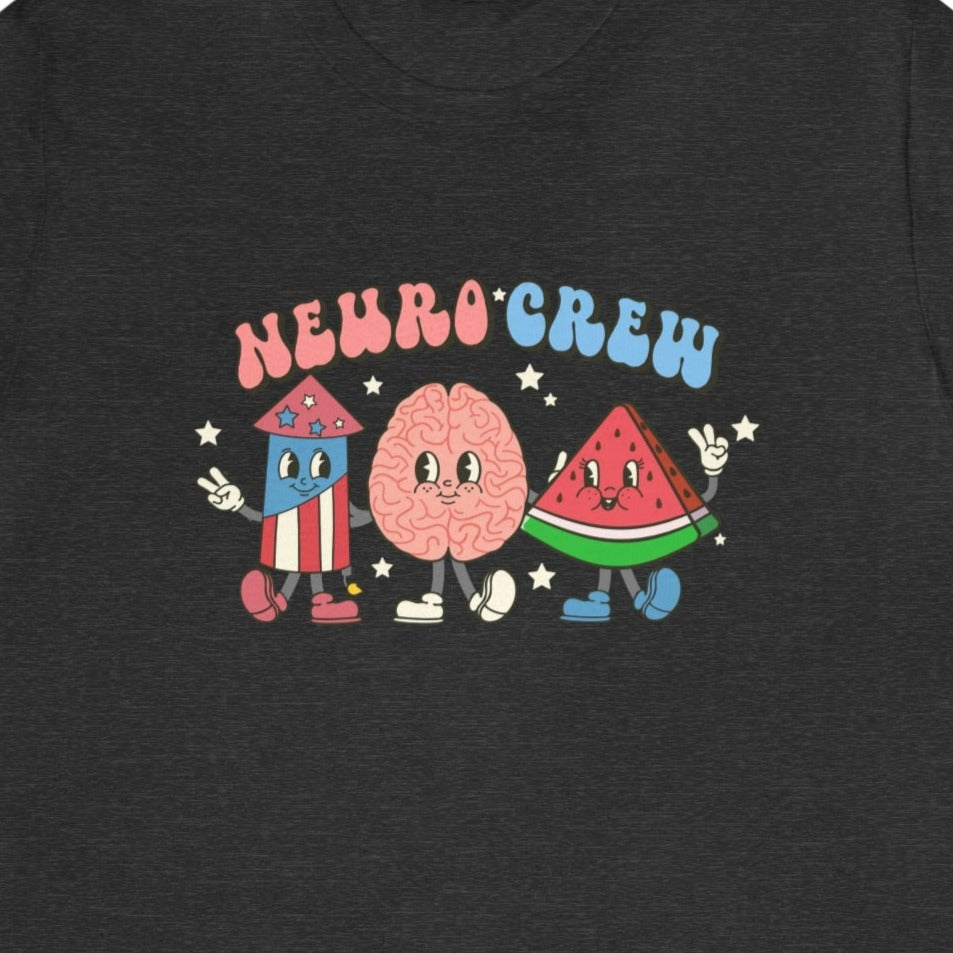 Retro Neuro Crew July 4th T-Shirt