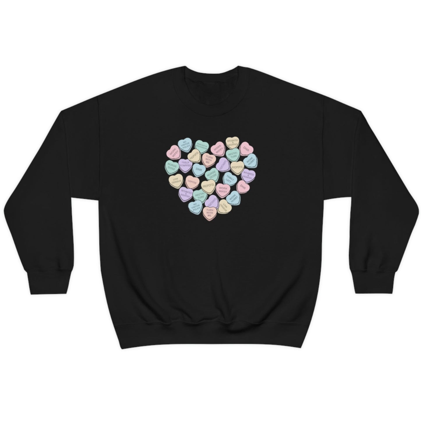ICU Conversation Hearts Sweatshirt