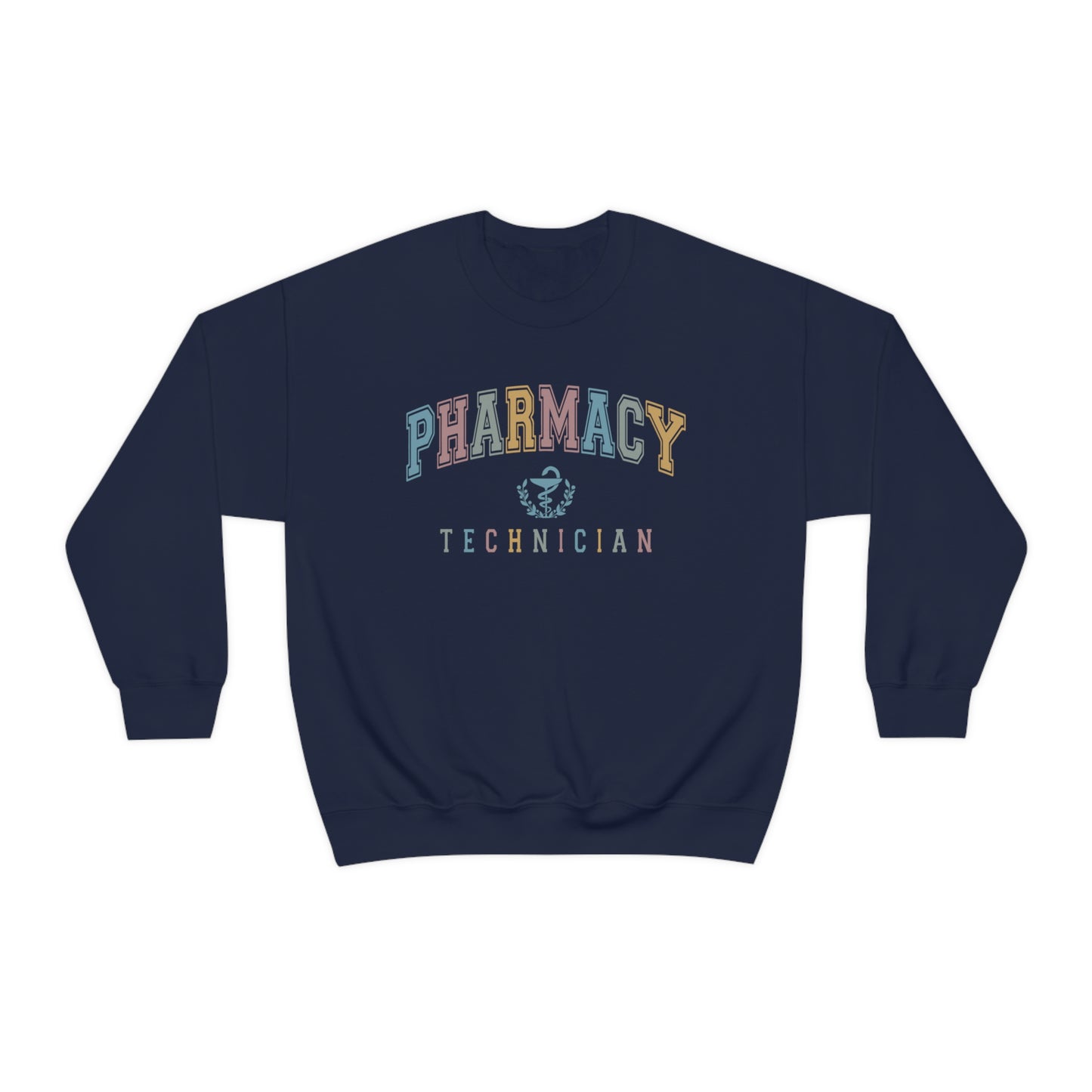 Colorful Varsity Pharmacy Tech Sweatshirt