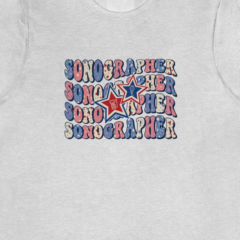 Retro 4th of July Sonographer T-Shirt