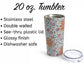 Retro Medical Doodles 20oz. Tumbler