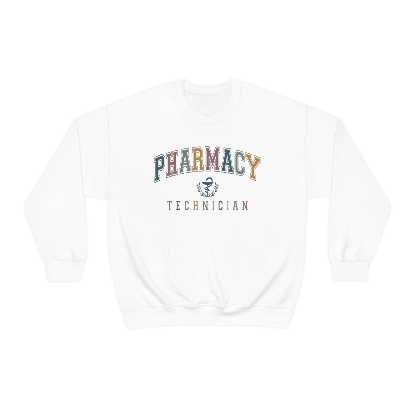 Colorful Varsity Pharmacy Tech Sweatshirt