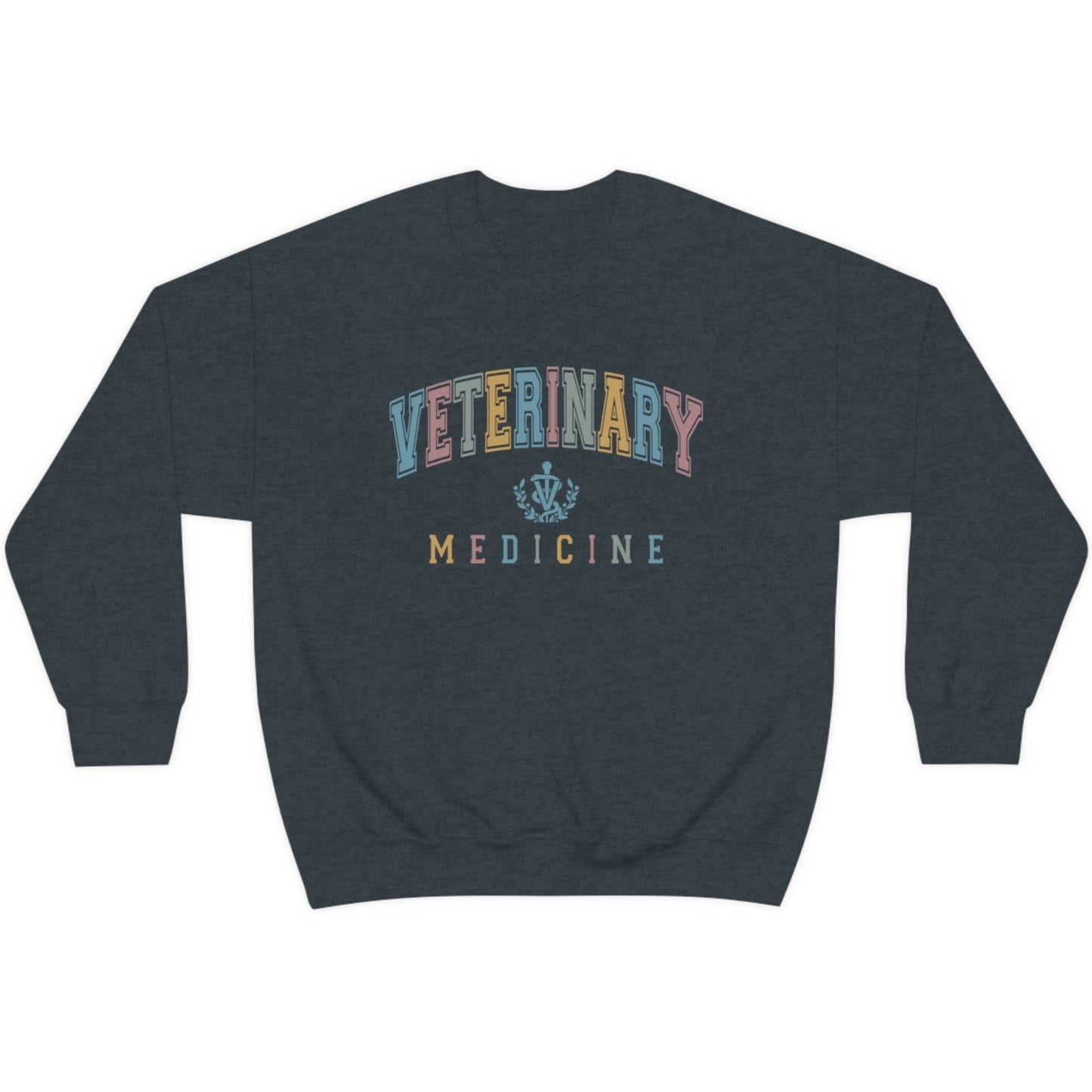 Colorful Varsity Veterinary Medicine Sweatshirt