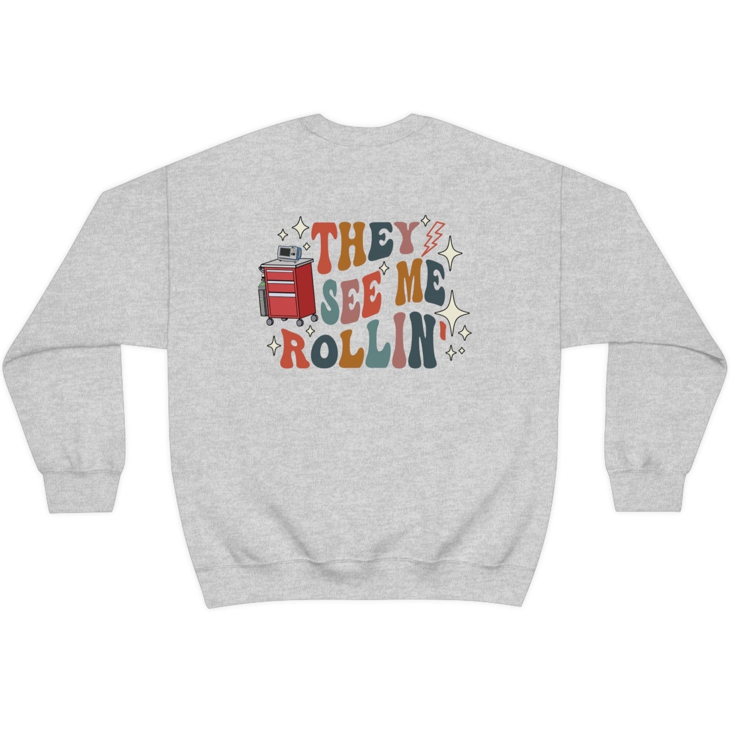 Retro See Me Rollin' Crash Cart Sweatshirt