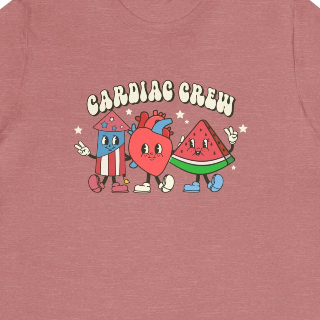 Retro Cardiac Crew July 4th T-Shirt