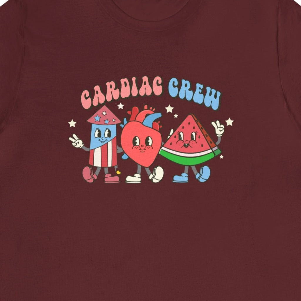 Retro Cardiac Crew July 4th T-Shirt