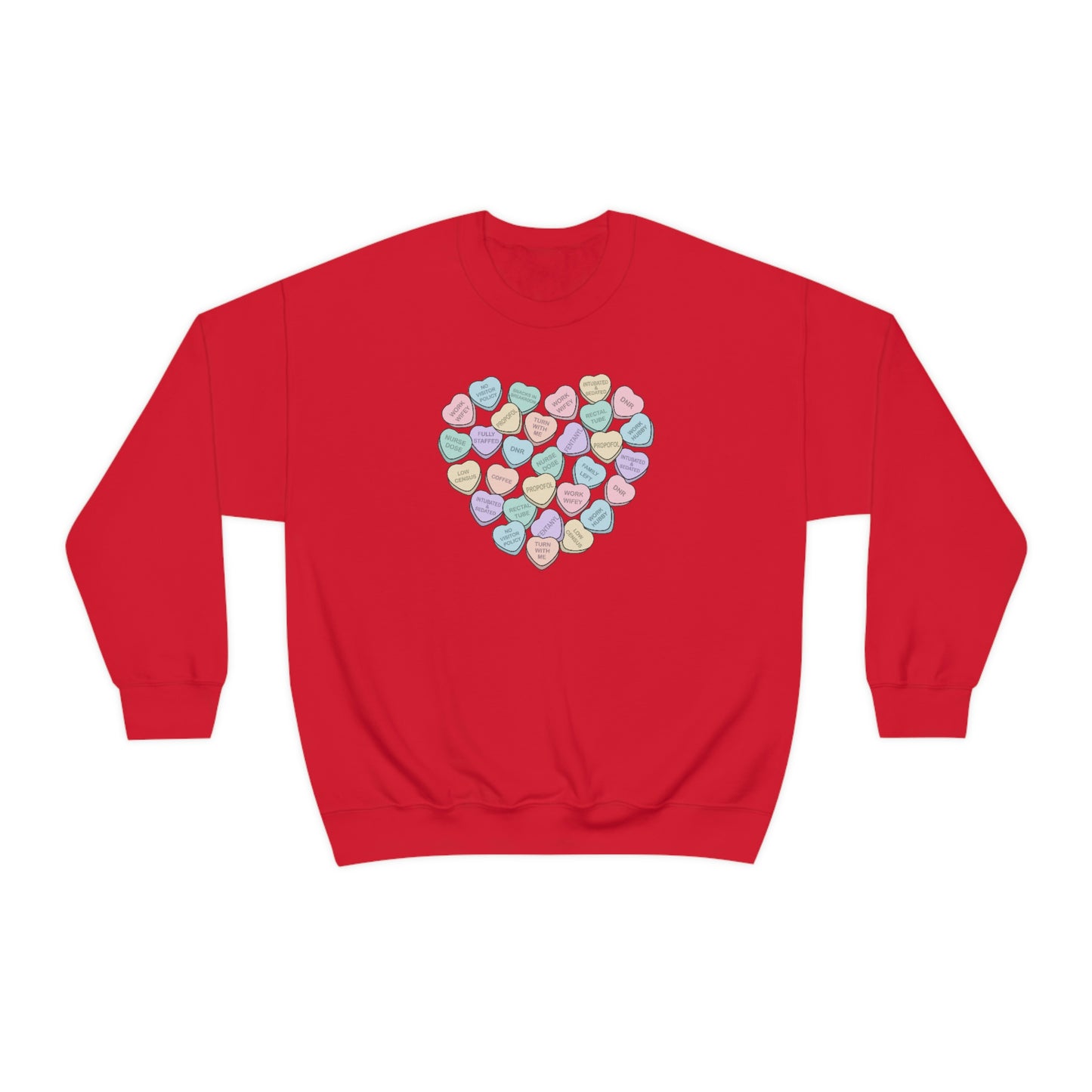 ICU Conversation Hearts Sweatshirt