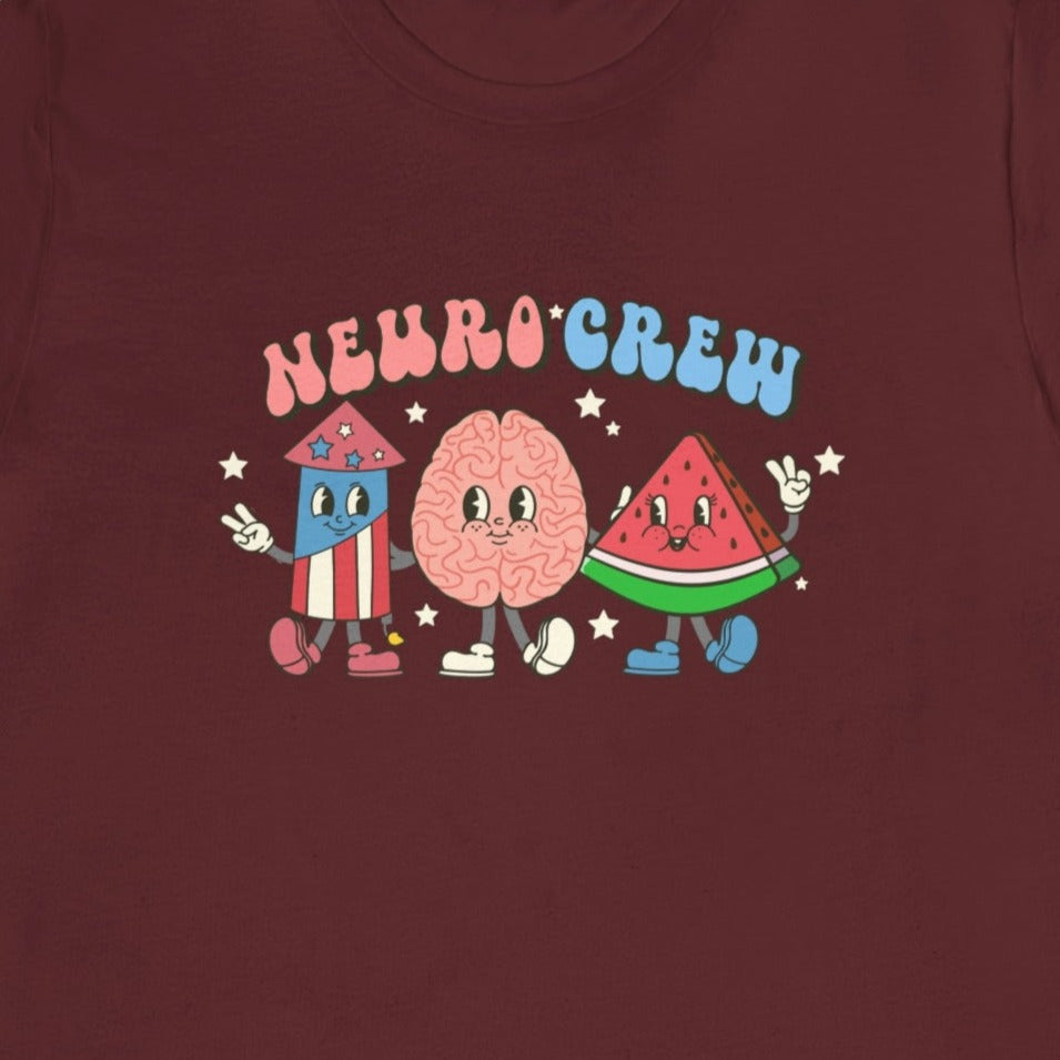 Retro Neuro Crew July 4th T-Shirt