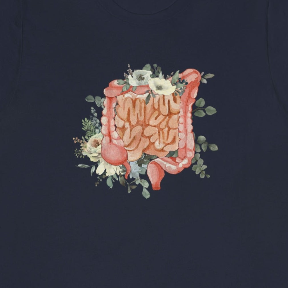 Watercolor Floral Intestines T-Shirt