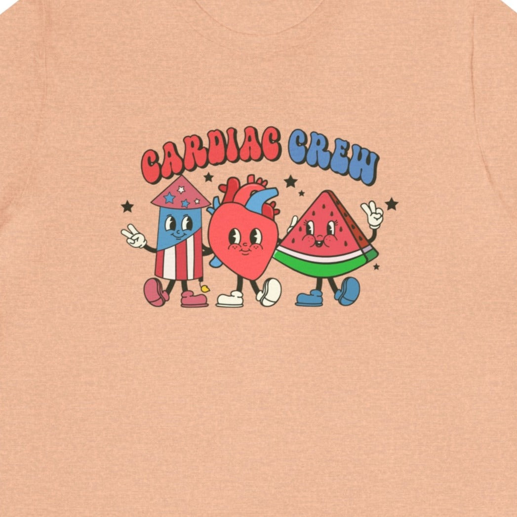 Retro Cardiac Crew July 4th T-Shirt