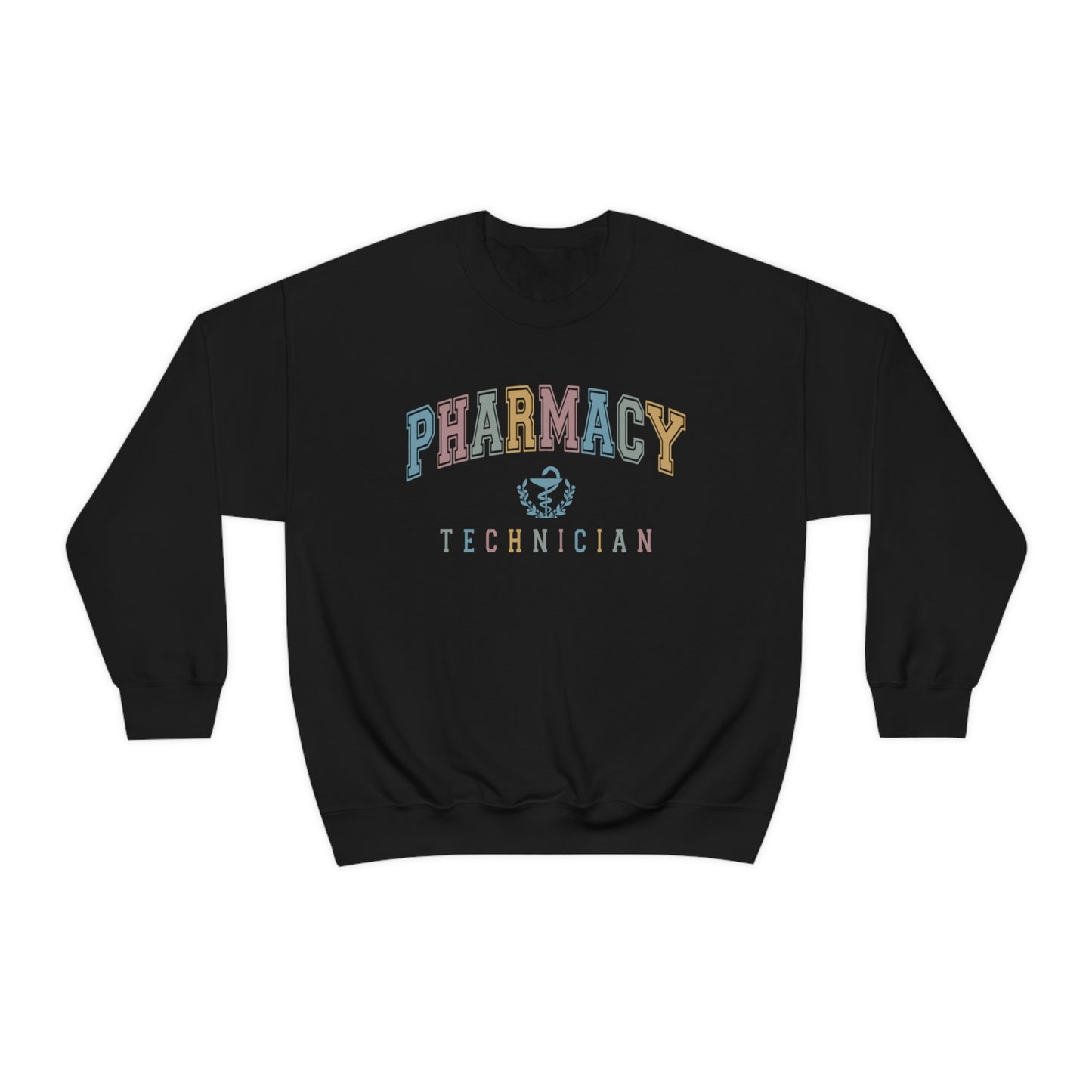 Colorful Varsity Pharmacy Tech Sweatshirt