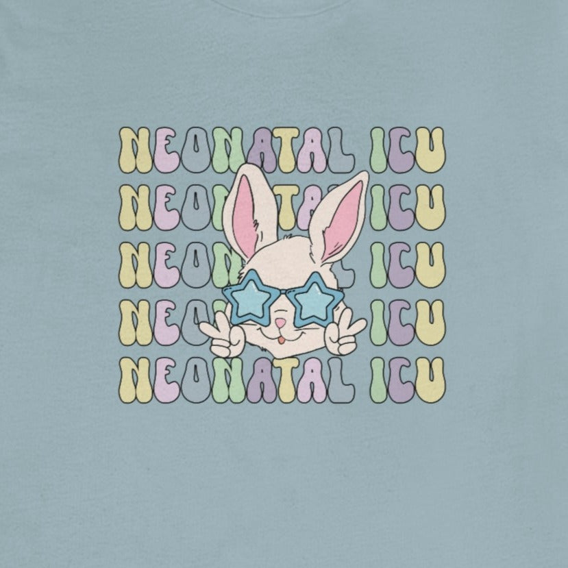 Retro NICU Easter Bunny T-Shirt