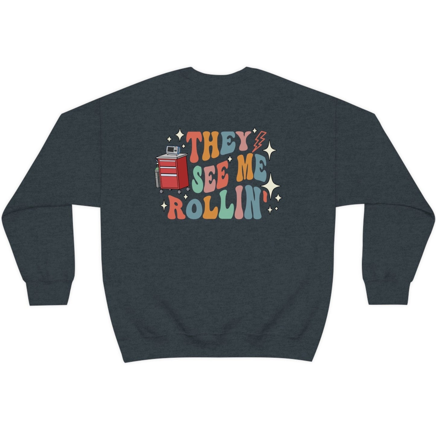 Retro See Me Rollin' Crash Cart Sweatshirt