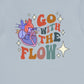 Retro Go with the (Heart) Flow (Back Design) T-Shirt