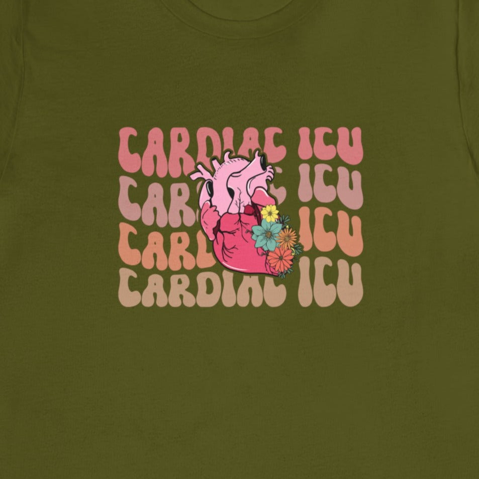 Retro Cardiac ICU Nurse T-Shirt