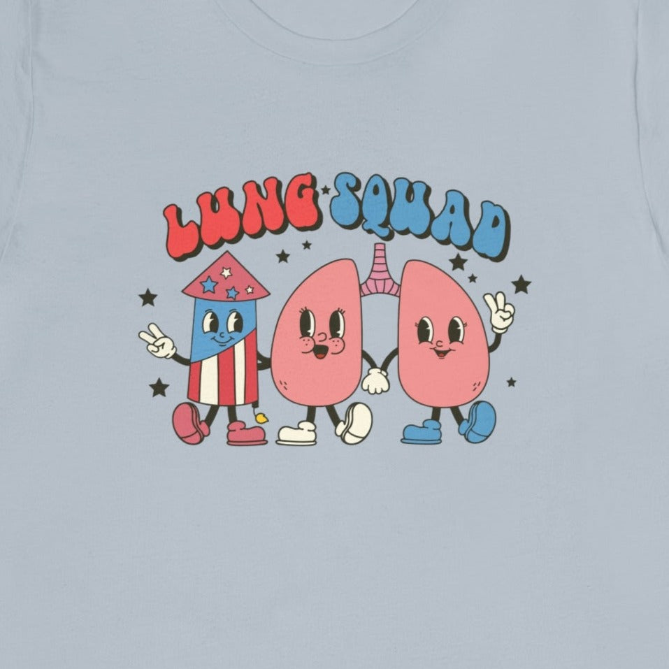 Retro Lung Squad July 4th T-Shirt