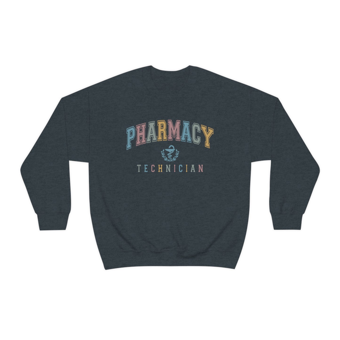 Colorful Varsity Pharmacy Tech Sweatshirt