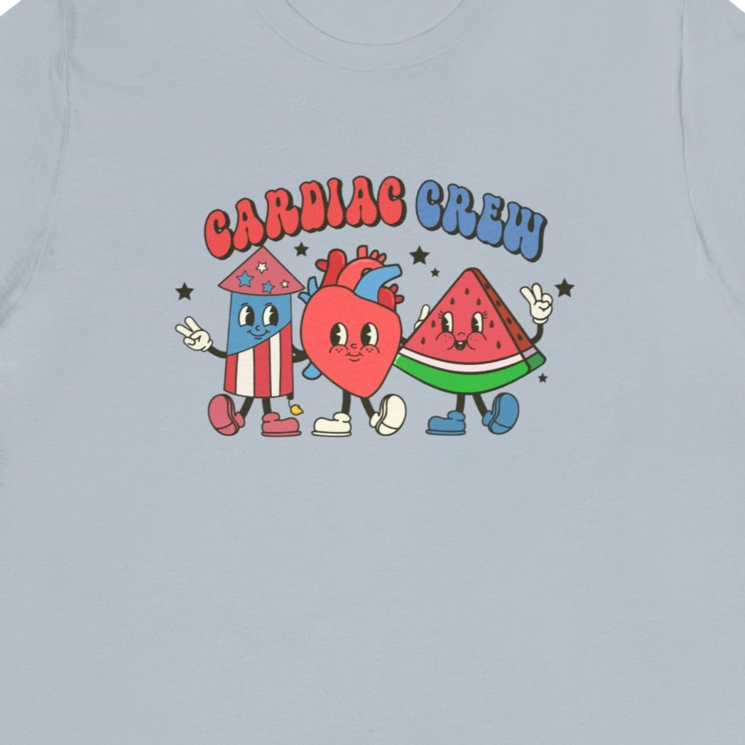 Retro Cardiac Crew July 4th T-Shirt