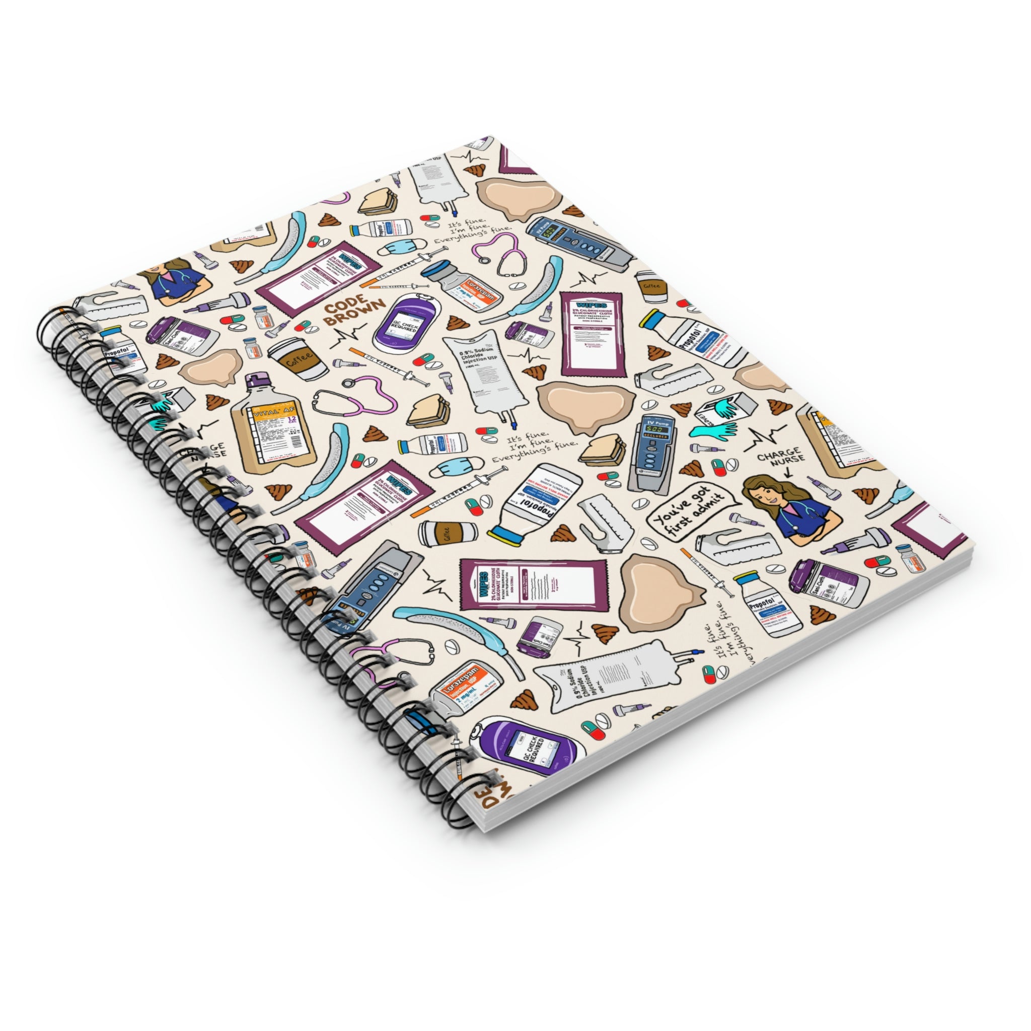 ICU Nurse Favorite Things Spiral Notebook – Shift Drip Co.