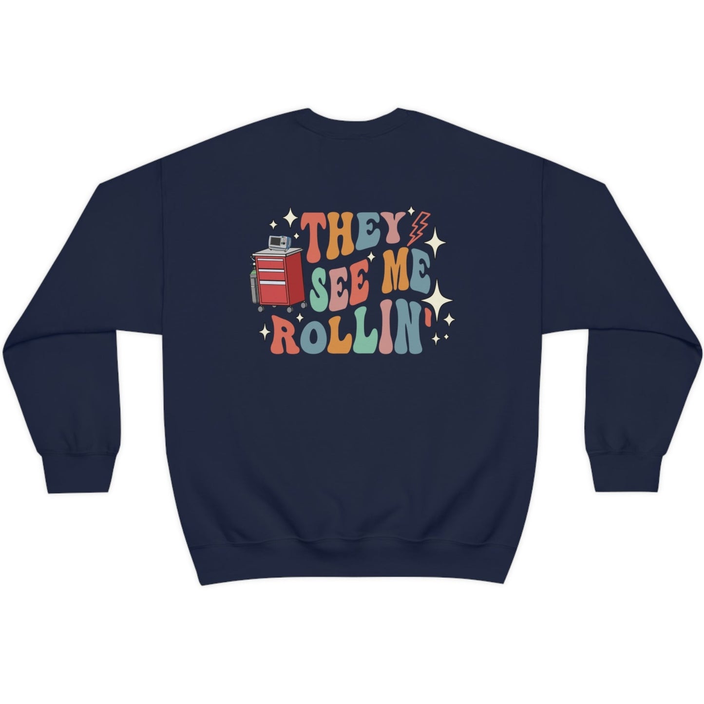 Retro See Me Rollin' Crash Cart Sweatshirt